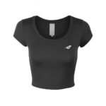 Black Fitted Crop Top