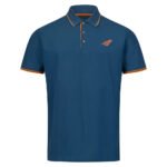 Teal Blue Contrast Trim Polo Shirt