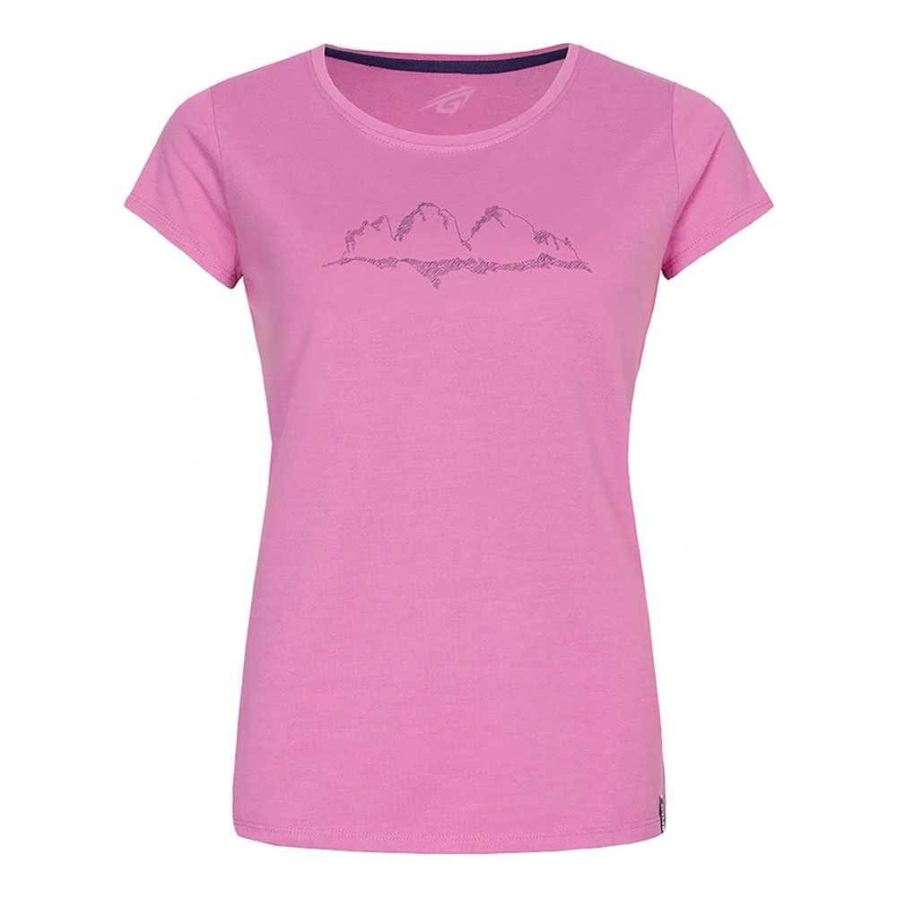 2 Pink Mountain Graphic T-Shirt - Image 1