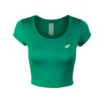 Emerald Green Fitted Crop Top