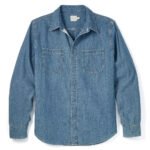 Classic Blue Denim Chambray Shirt