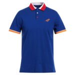 Royal Blue Contrast Collar Polo Shirt