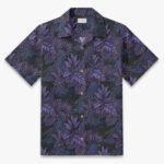 Dark Purple Tropical Camp Shirt
