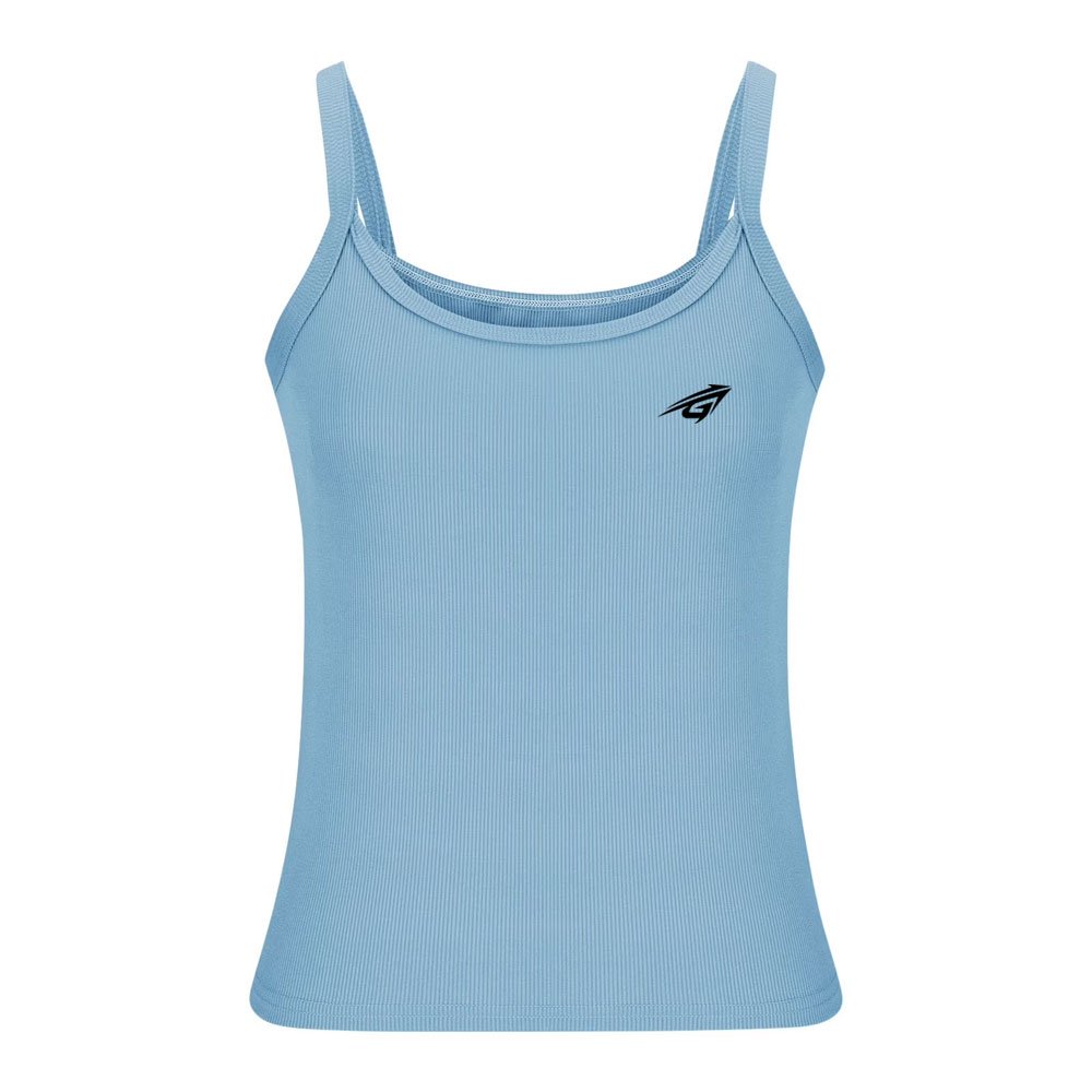 4 Sky Blue Ribbed Camisole - Image 1