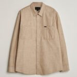 Beige Denim Chambray Shirt