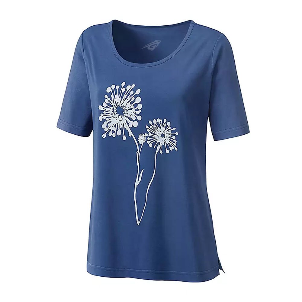 5 Navy Blue Floral Graphic T-Shirt - Image 1