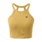 Mustard Ribbed Halter Top