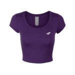 Purple Fitted Crop Top