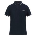 Navy Contrast-Trim Polo Shirt