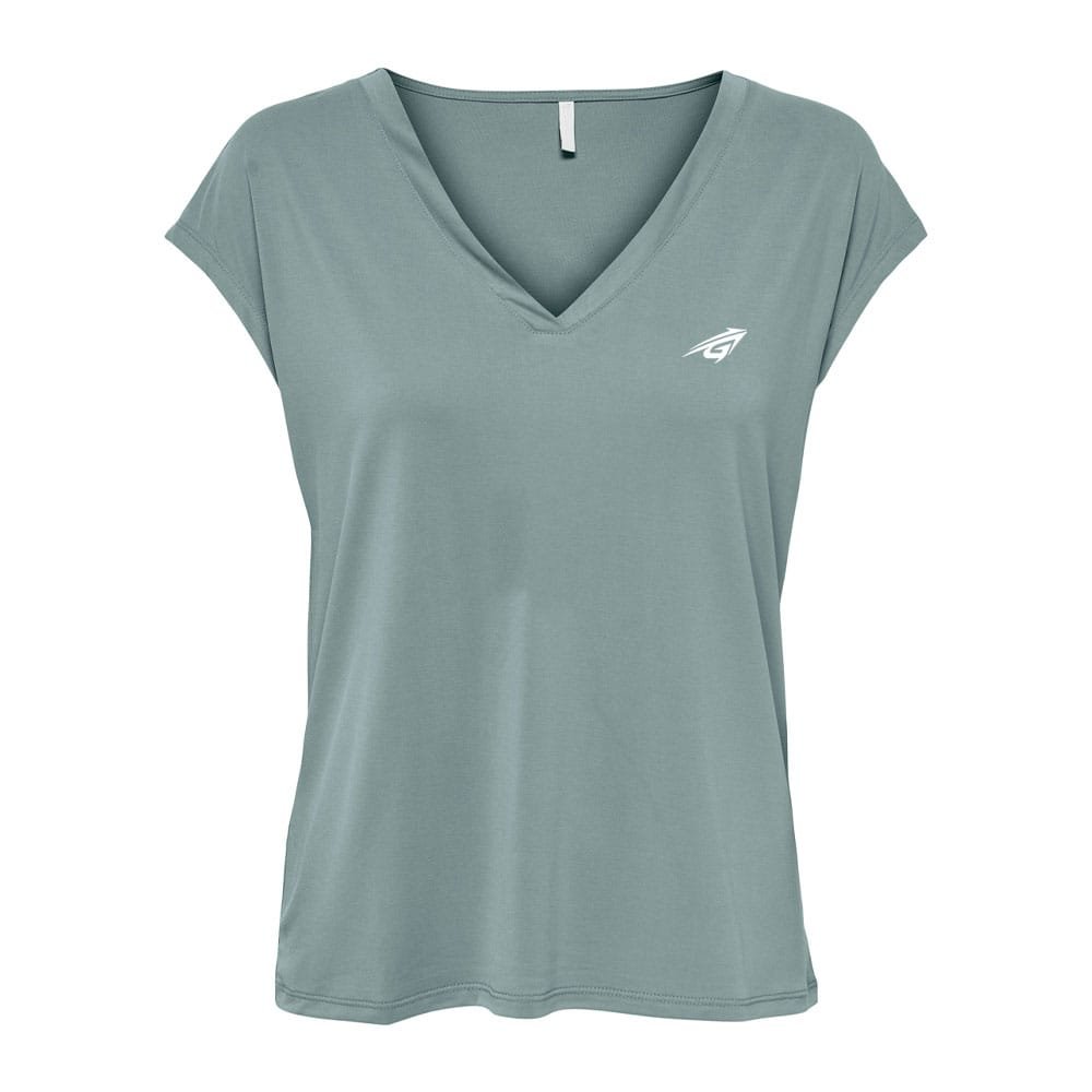 WhatsApp Image 2026-04-27 at 8.44.09 PM (1) Sage Green Relaxed V-Neck Top - Image 1