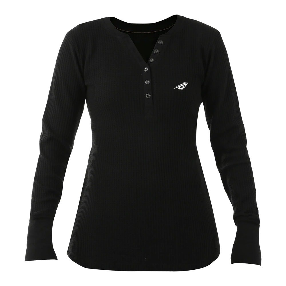 WhatsApp Image 2026-04-28 at 2.52.24 AM Black Ribbed Henley - Image 1