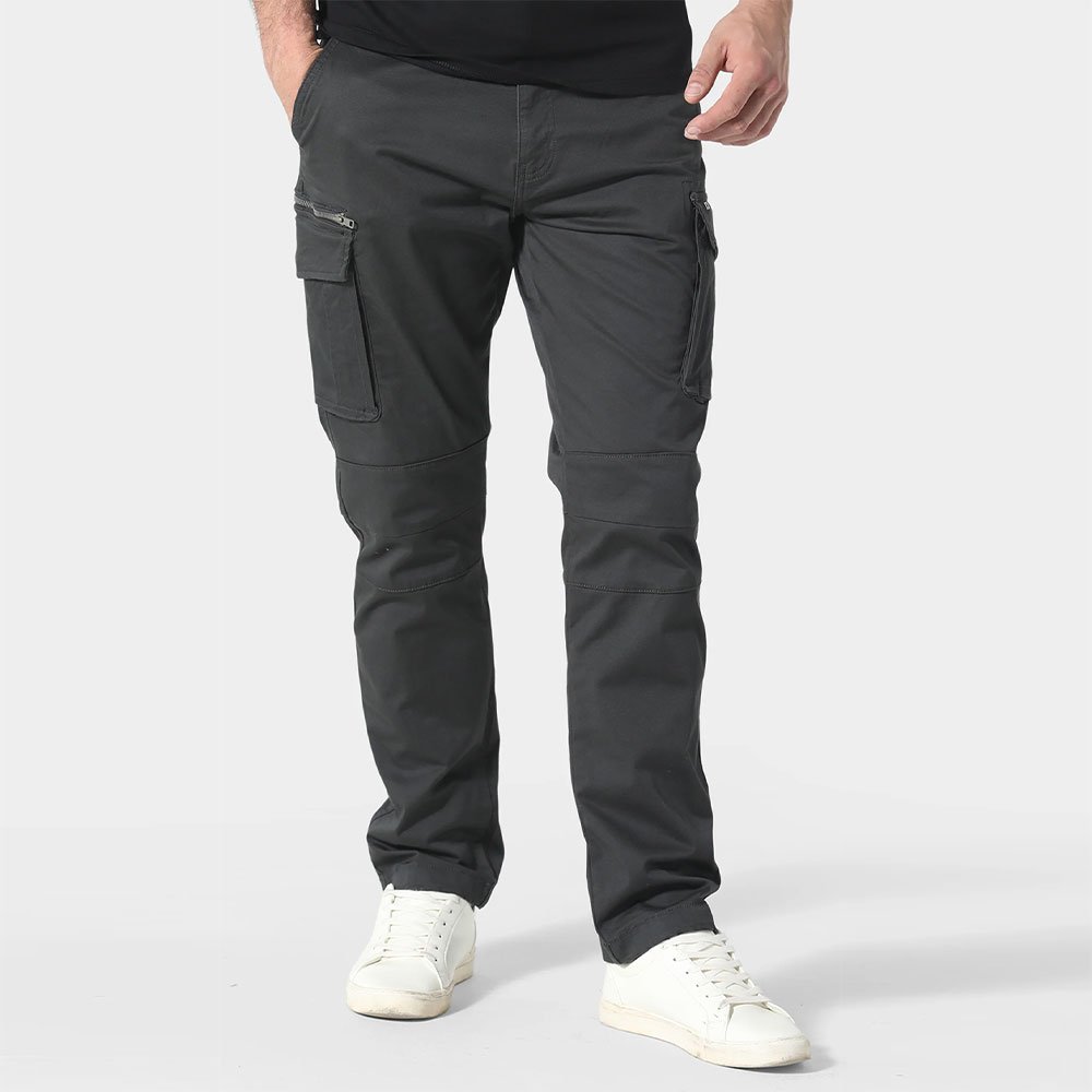 1.jpg (11) Dark Grey Tactical Cargo Pants - Image 1