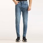 Light-Wash Slim Fit Jeans