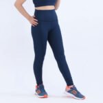 Navy Blue High-Waist Leggings