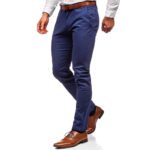 Royal Blue Slim Fit Chino Pants