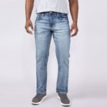 Faded Light Blue Slim Fit Jeans