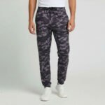 Dark Gray Camouflage Jogger Sweatpants