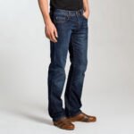 Dark Wash Straight Fit Jeans