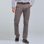 Taupe Grey Slim Fit Chino Pants