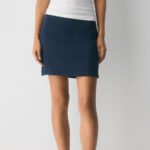 Navy Blue Mini Skirt