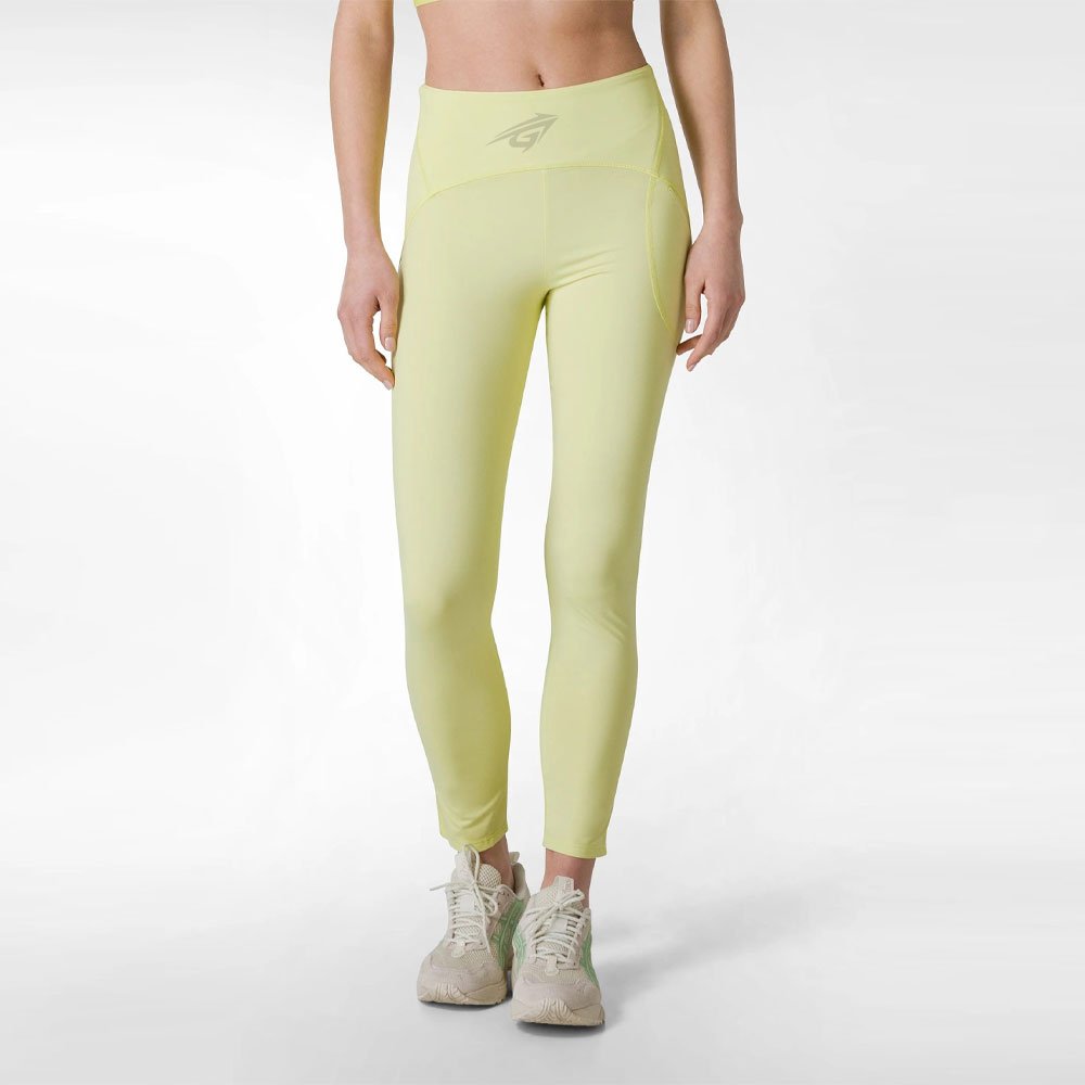 8 Lemon Yellow High-Waist Leggings - Image 1