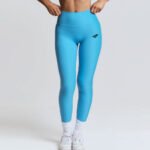 Sky Blue High-Waist Leggings