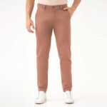 Terracotta Rose Slim Fit Chino Pants