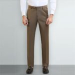 Olive Brown Formal Dress Pants